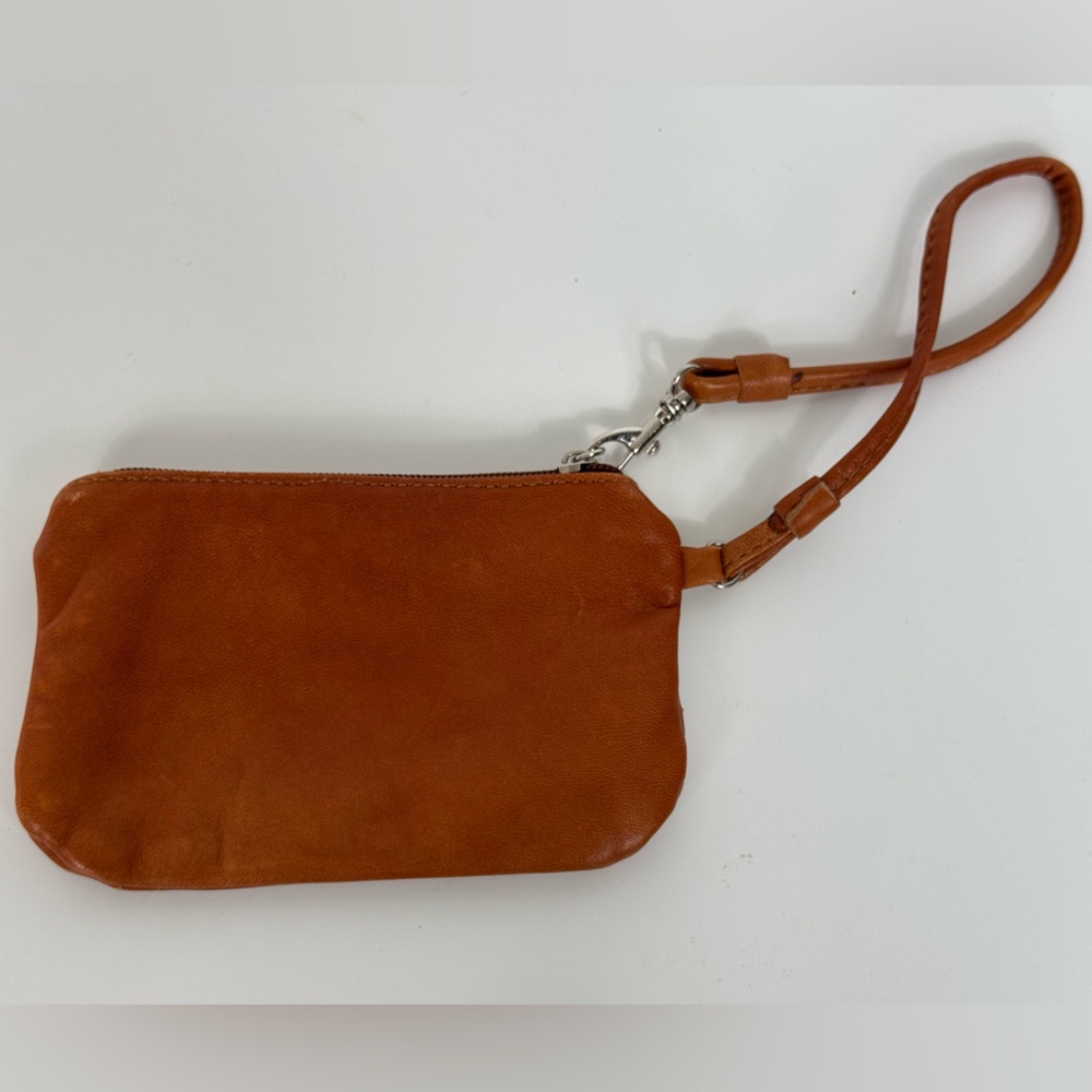 Born Leather Zip Wristlet Soft Camel Zip Strap‎ - Picture 3 of 6